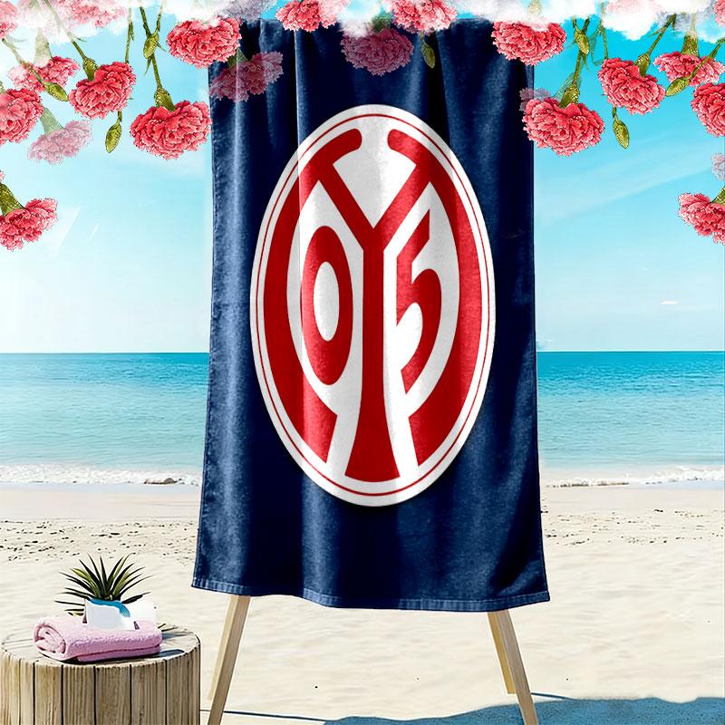Mainz Heroes Print Beach Towel, Large Soft Quick Dry Towel for Beach Camping Swimming