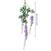 Lifelike Long Branch Artificial Flower 3 Forks 180cm Wisteria Flowers Hanging Decor Hanging Wisteria Home