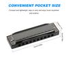Swan SW1020 7 10 Holes 20 Tones Blues Diatonic Harmonica Key of C Mouth Organ with ABS Case Standard Performance