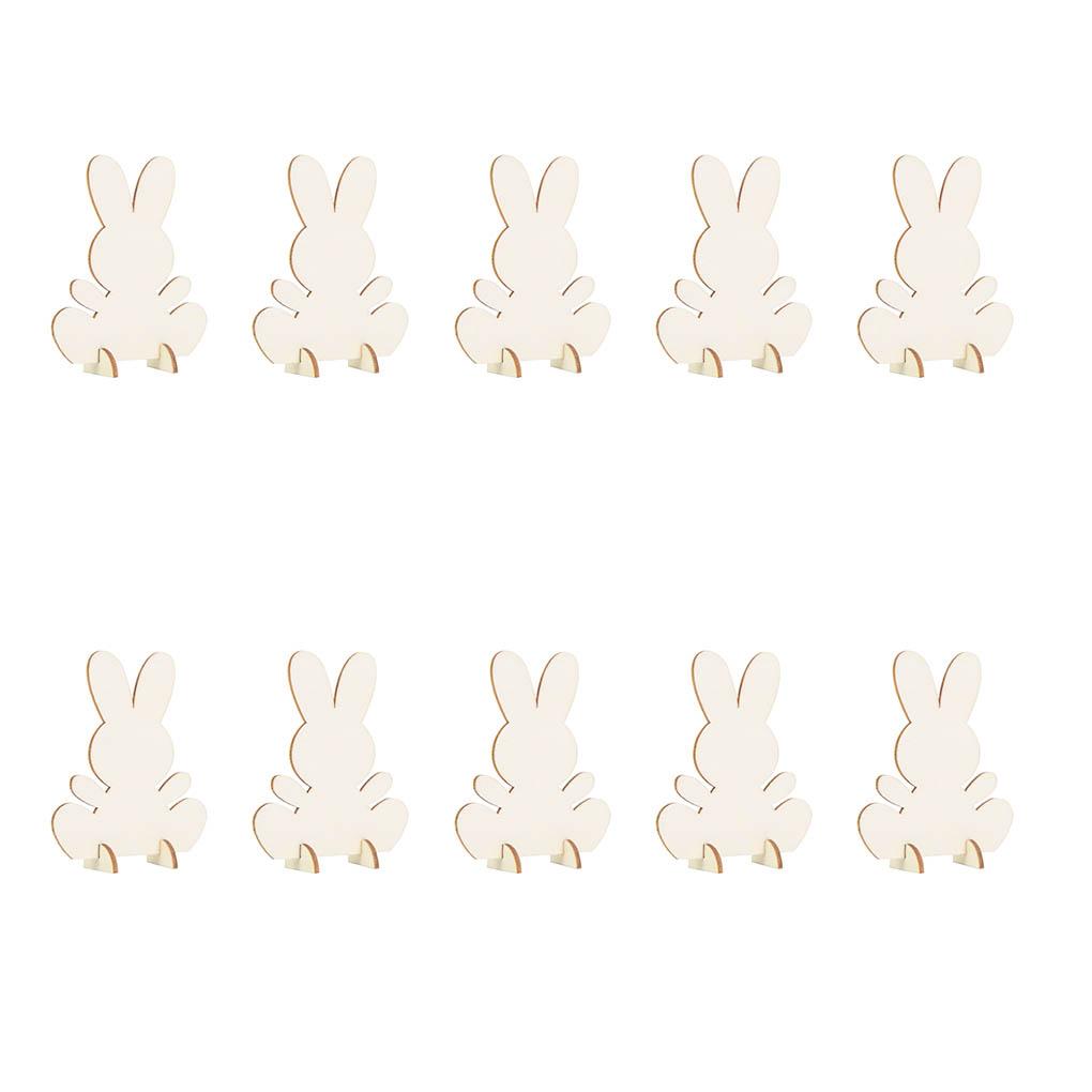 

10 шт. самосборные пасхальные украшения, кролик, дерево, незавершенные знаки, скрапбукинг, домашний стеллаж, принадлежности для рисования, ломтики, ремесло