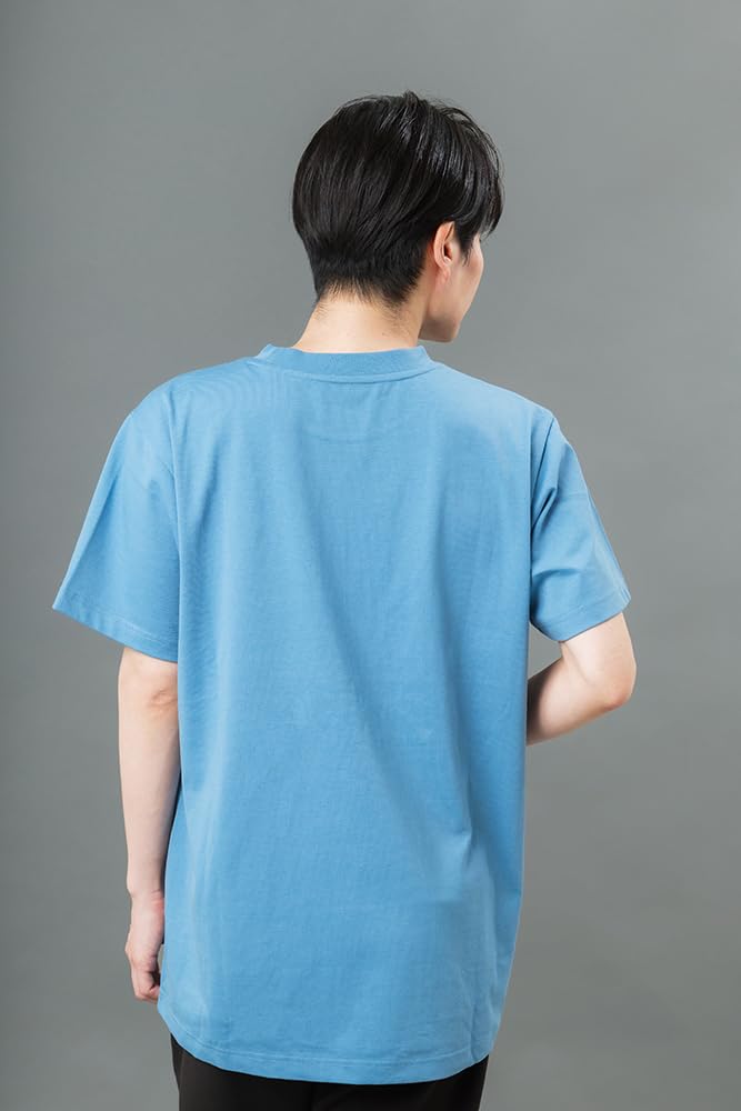 MIKASA Short Sleeve Size M T-Shirt, Blue, (Unisex) 2600-BLM