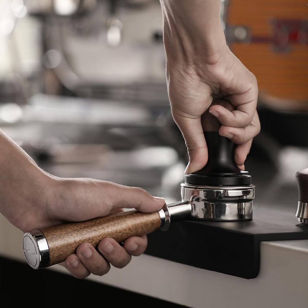 MHW-3BOMBER Coffee Machine Handle, Solid Wood Bottomless Extraction Modification Accessory, Walnut Handle - Lama/E61
