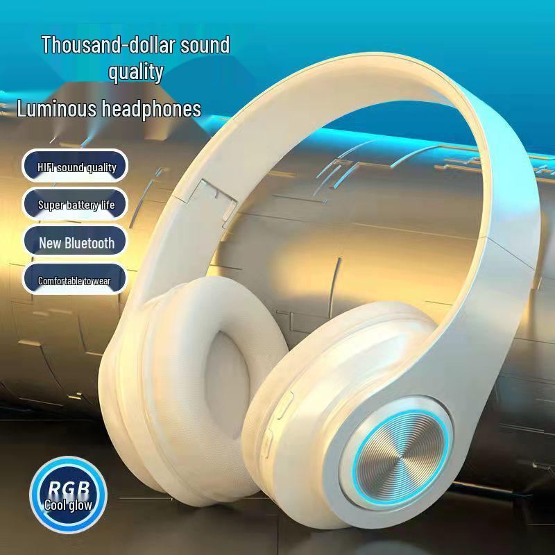 B39 LED Bluetooth Over-Ear Wireless Stereo Headset with Card Slot