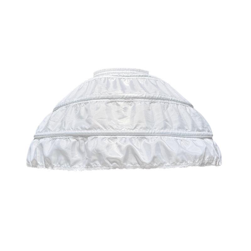 Adult Three-Hoop Cosplay Petticoat: Violent Fishbone Tutu, Flower Girl Princess, Lolita Bell-Shaped Skirt.