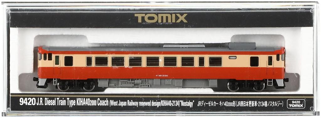 TOMIX N Gauge Kiha 40 2000 JR West Renewal Car No. 2134 Nostalgia 9420 Model Train
