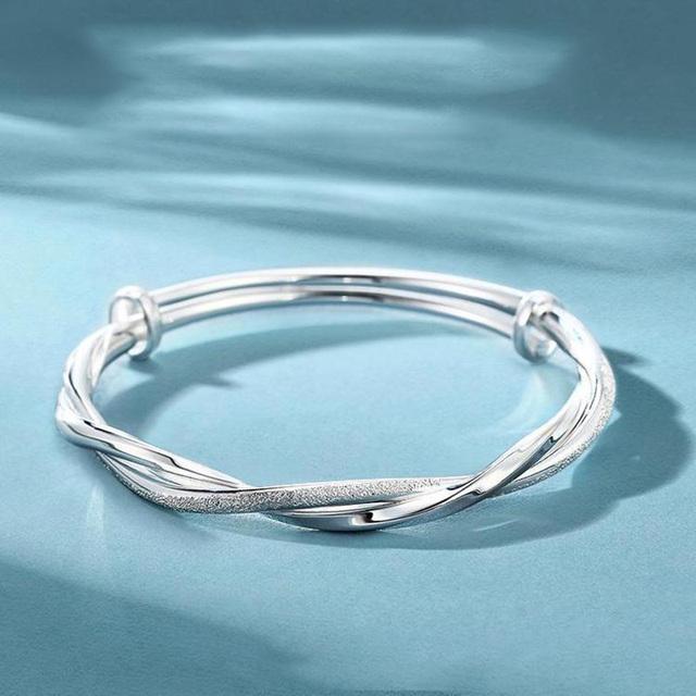 ANENJERY Bracelet cloche porte-bonheur couleur argent pour femmes, accessoire de bijoux Vintage élégant