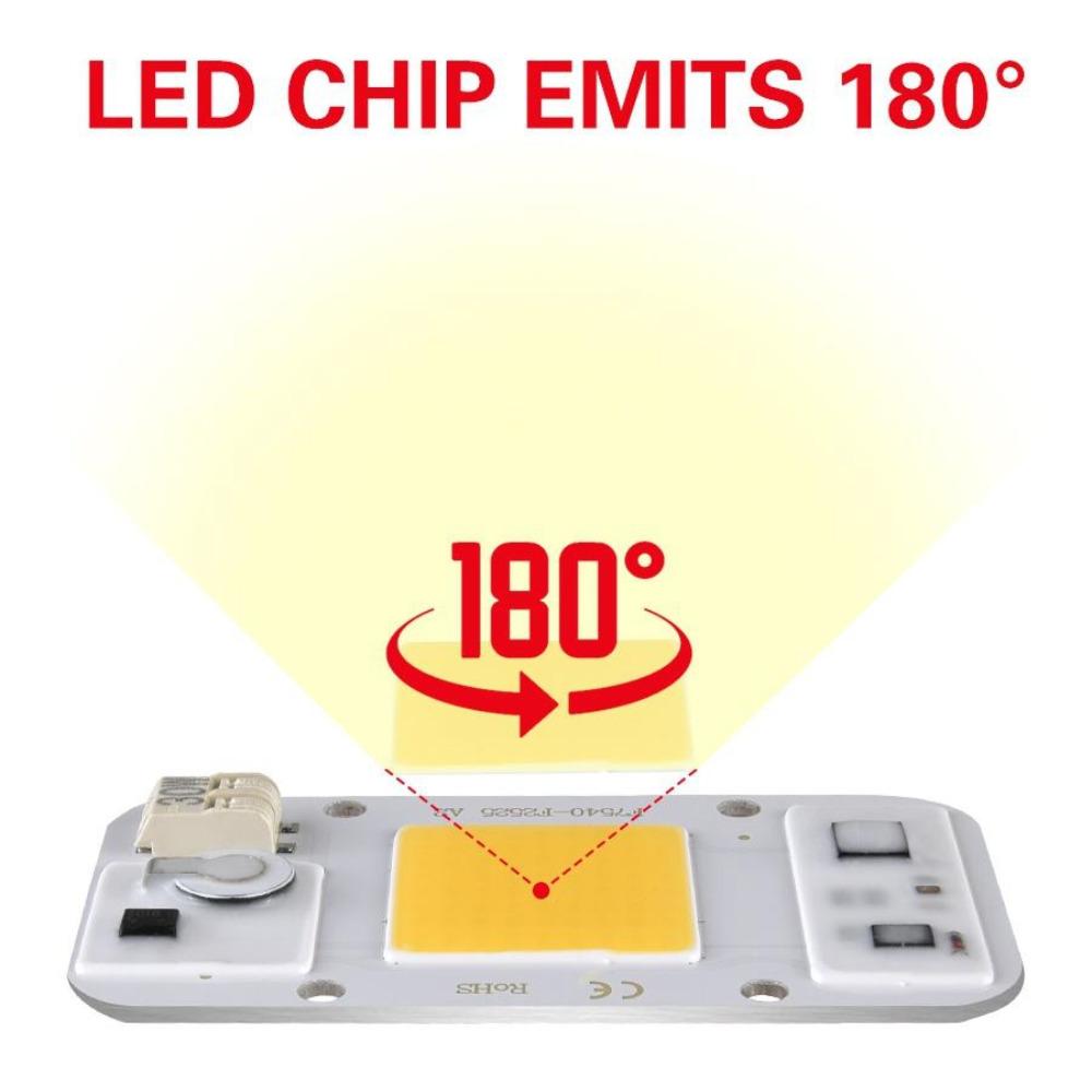 LED Chip Matrix Solderless AC 220V  High Power 20W 30W 50W COB Chip LED Lamp No Need Driver for Flood Light Spotlight Outdoor DIY Lighting