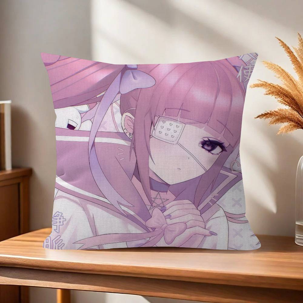 Anime Menhera Cute Chan  Pillow Cushion Cover Pillowcase Living Room Sofa Home Decor Customized