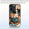 Animacinis astronautų raštas grūdinto stiklo telefono dėklas, tinkantis iPhone 17 16 15 14 13 12 11 Pro Max Plus, atsparus smūgiams galinis dangtelis