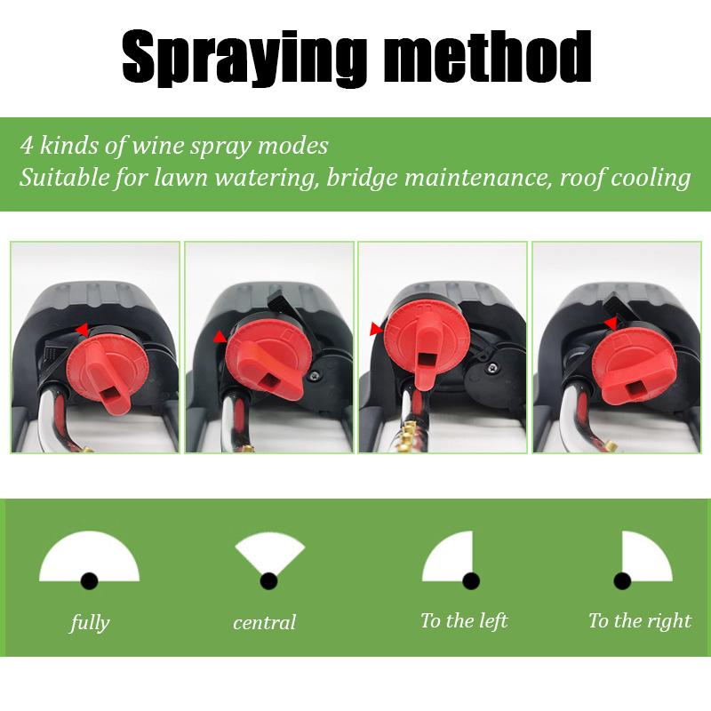Stropitor pentru leagăn de gazon Pulverizator de grădină 4 moduri 18 duze Udare automată Irigare grădină Udare Agricultură Sistem de irigare