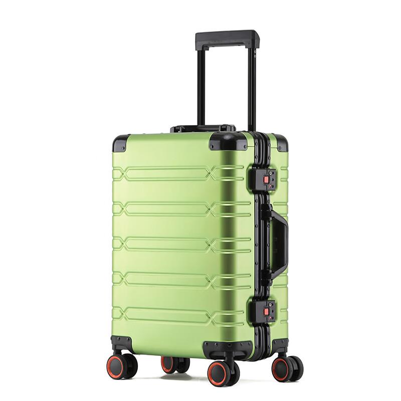 OEING Aluminum Frame Spinner Luggage 24 inch