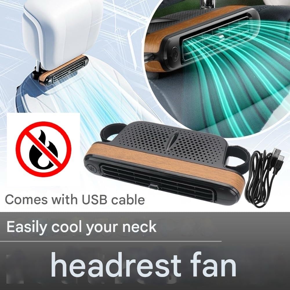 ORIZURU WORKS Car Fan, Air Circulation, Instant Startup, Button Operation, Wind Strength Adjustment, 3