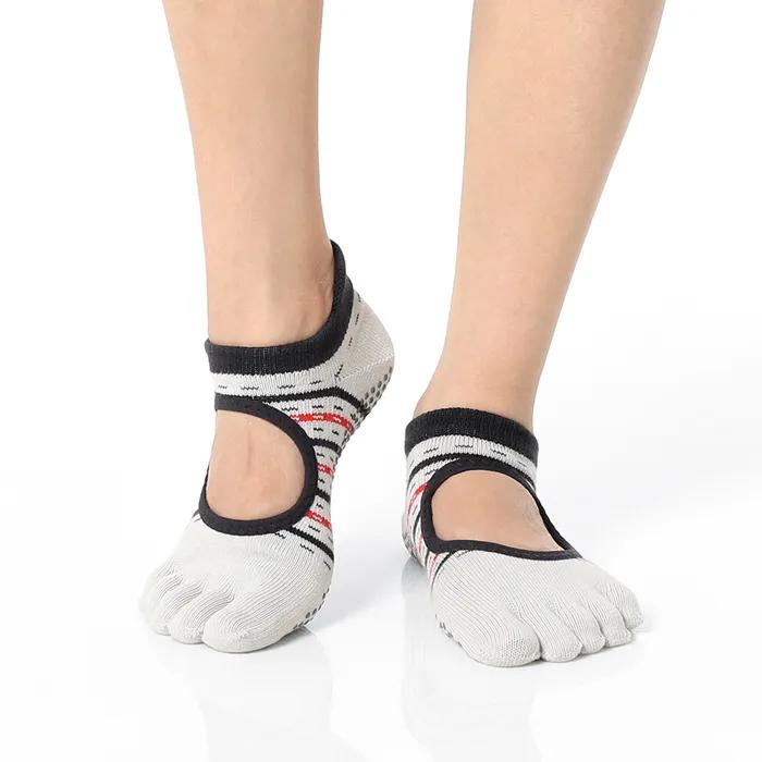 Pilates Yoga Non-slip Socks Toe Socks Knit
