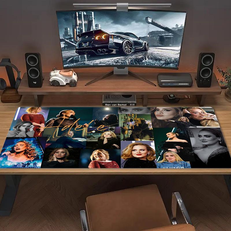 Adele Color Mouse Pad Large Gaming Table Cushion Non-slip Laptop Tablet Big Mousepad XXL Mat Mini PC Playmat With Lock edge