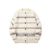 Cárdigan de Punto Fair Isle Unisex para Adolescentes - Ajuste Holgado Mezcla de Acrílico Ropa Casual