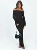 Autumn New Style One-Shoulder Fashion Slim Fit Temperament Lady Sexy Bodycon Dress for Women