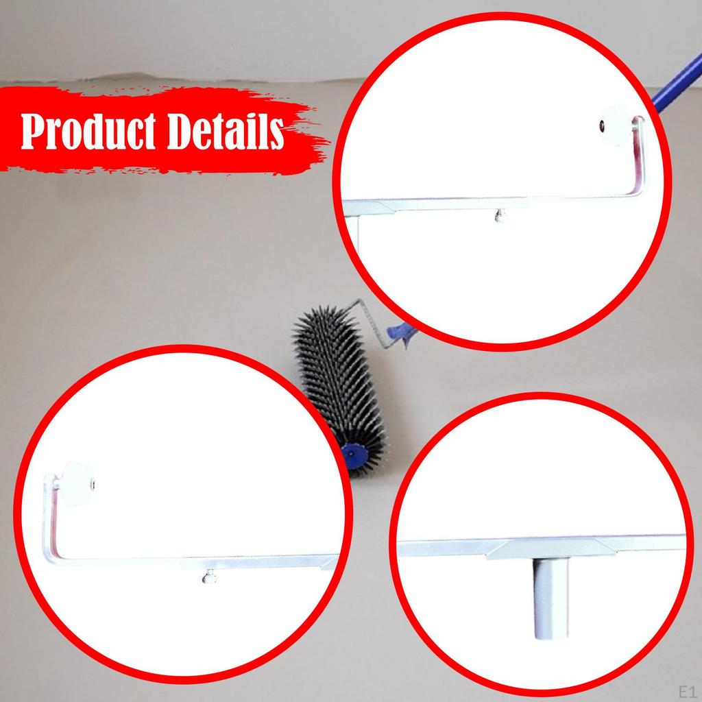 Paint Roller Frame Adjustable Holder Aluminum Painting Tool with Telescopic Handle for Easy