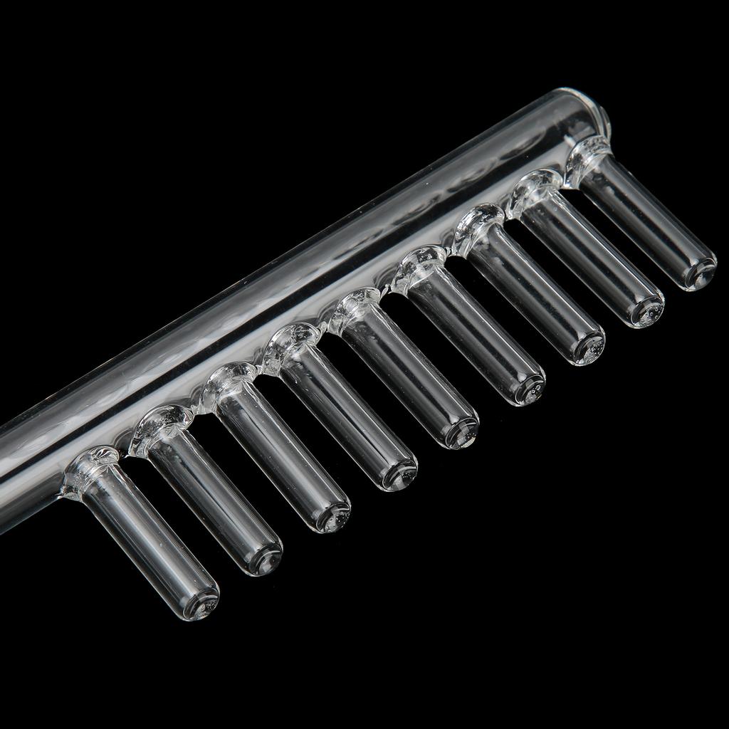 Schuppenentfernung Glas Kammförmige Sonde für Hochfrequenz-Elektrotherapie-Instrument Violettes Licht