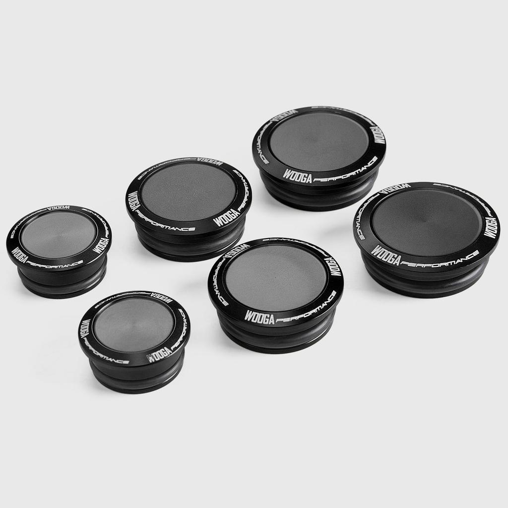 WOOGA Motorcycle Frame Hole Decorative Frame Covers for Kawasaki Z 900RS 2018 2019 2020 2021 2022 2023 2024 Covers, Caps, Z900RS/Cafe Z-900-RS (Black)