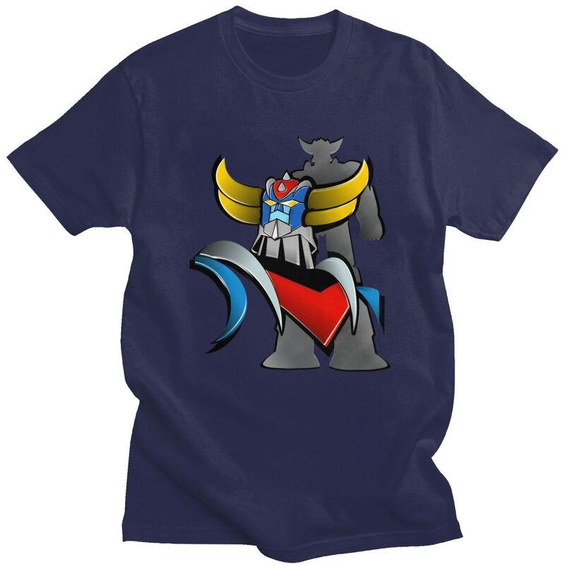 Custom Cool Vintage UFO Robot Goldorak Grendizer T Shirt Men 100 Cotton Tshirt Casual Tee Tops Streetwear Tshirts