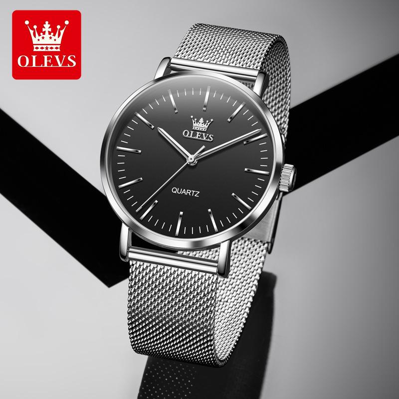 OLEVS Slim Style Bracelet Watch, Simple Design, Suitable for Students, Water-resistant Quartz Men's Watch, Men's Watch