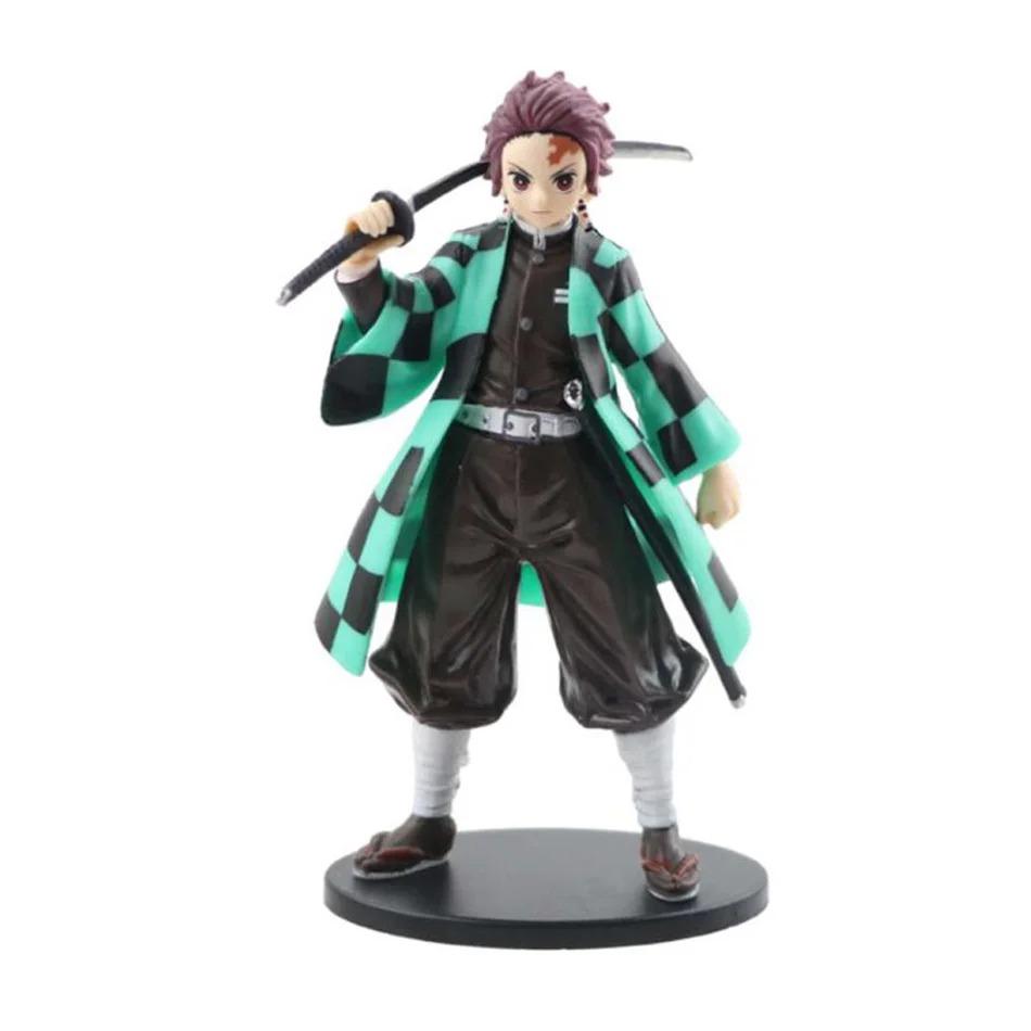 Anime Demon Slayer Kimetsu No Yaiba Kamado Tanjirou  Agatsuma Zenitsu Nezuko Warrior PVC Figure Action Model Toys Holiday Gifts