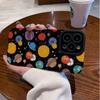 For iPhone 16 Pro Max Colorful Planet Silicone Phone Case For iPhone 15 14 17 Pro Max Plus Air 11 12 13 Mini Leather Shockproof