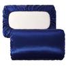 2Pcs/Set Satin Pillowcase Hair Skin Elastic Band Soft Dustproof Wrinkle Free Washable