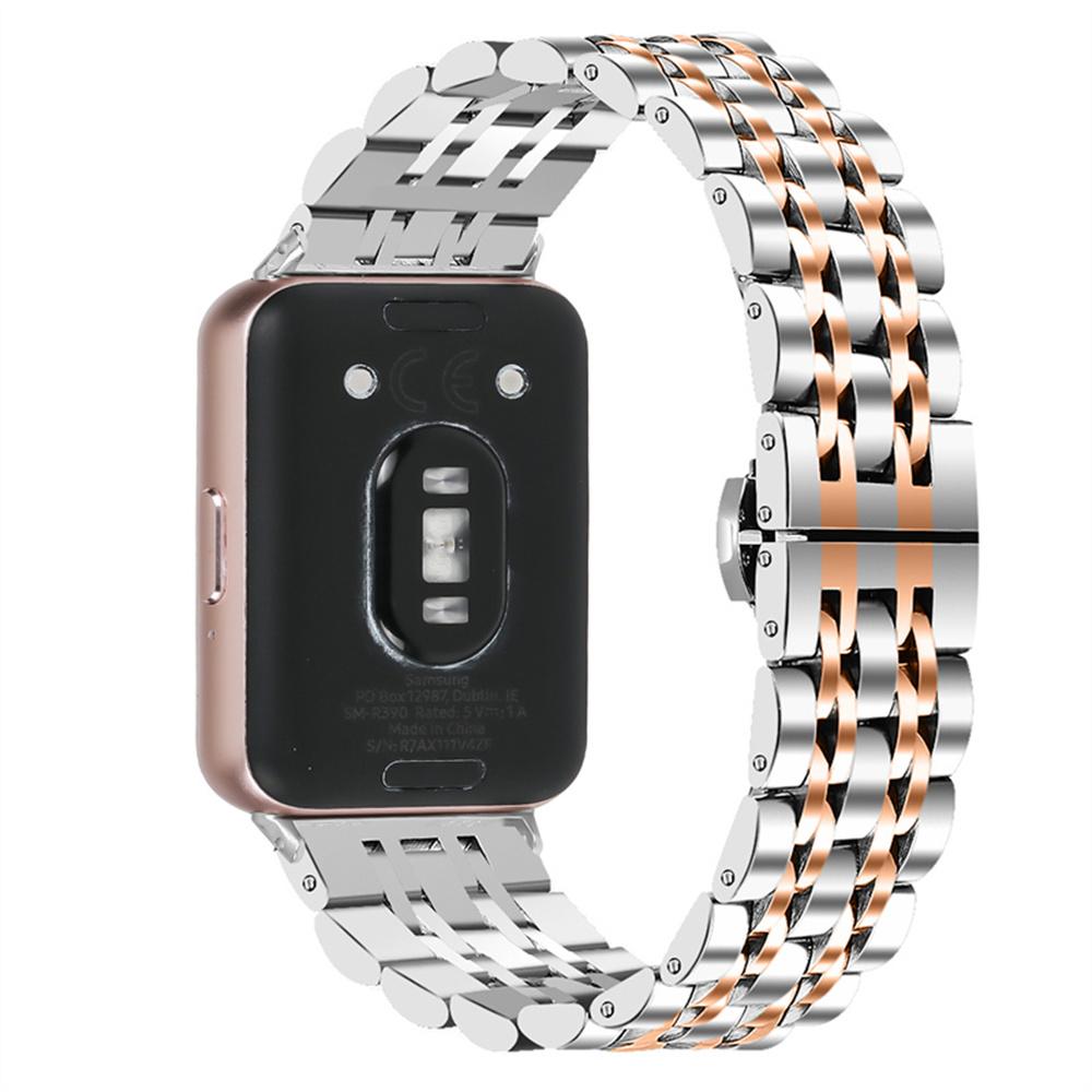 

7-Bead Stainless Steel Watch Band for Honor Watch X5 Butterfly Clasp Wrist Strap