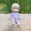 High Quality Ob11 Doll Clothes Multicolor ob11 clothes Short Sleeve Sweater T-shirt 1 / 12bjd Doll Round is a Molly Doll Bottoming Shirt