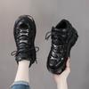 Fashion Spring New Women's Shoes, Heavy Metal Thick-soled High-top Punk Small Leather Shoes, Gothic Dark Motorcycle Boots Trend