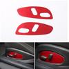 2x Inner Seat Adjustment Panel Cover Trim for Chevrolet Camaro 17+ Red Aluminum