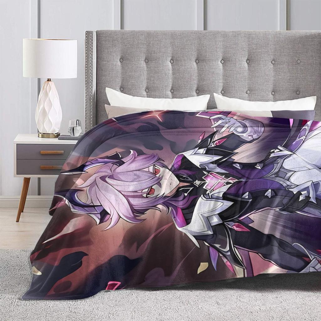 Genshin Impact Durin Game Blankets Fleece All Season  Multi-function Super Soft Throw Blankets for Sofa Outdoor Bedspread