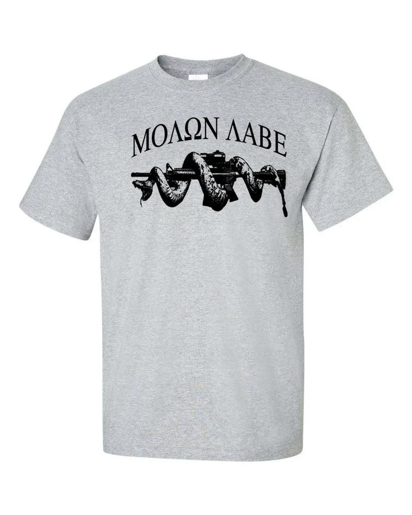 AR15 Snake 2nd Amendment Pro Gun Molon Labe TShirt 100 Cotton ONeck Summer Short Sleeve Casual Mens Tshirt Size S3XL