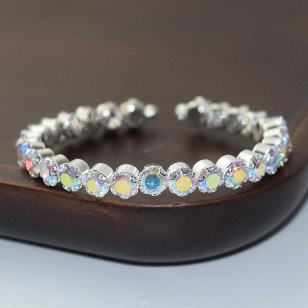 

Новый свадебный браслет на руку из страз AB, сценическое хрустальное украшение