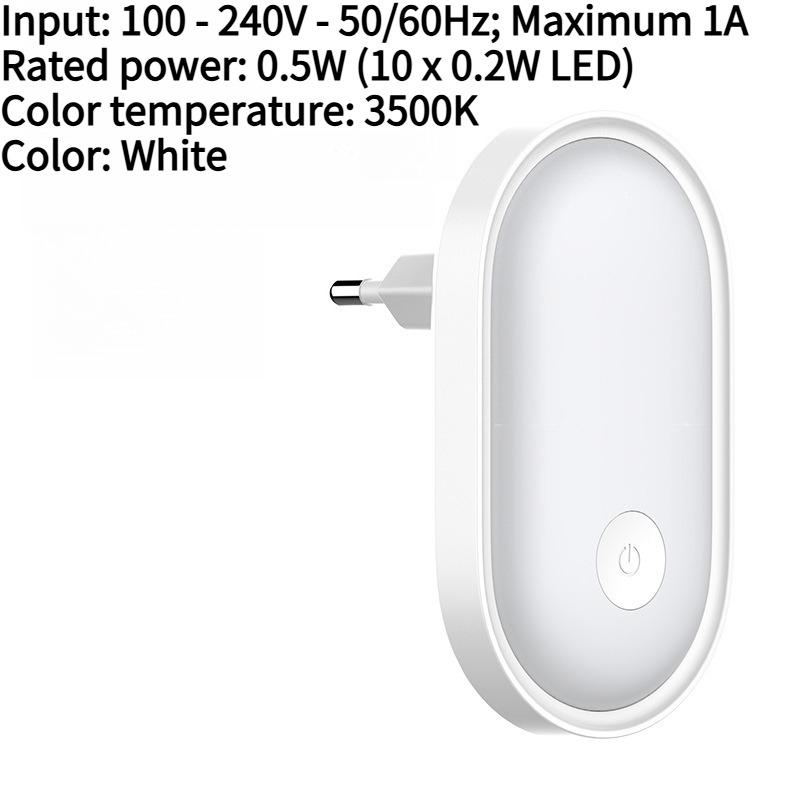 1PC Creative Lighting Night Light Smart Home European Sense Small Wall Light Bedroom Induction Eye Protection