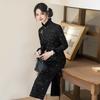 Womens Long Sleeve Fleece-Lined Chinese-Inspired Modern Cheongsam Dress Winter Warm Elegant Vintage Style