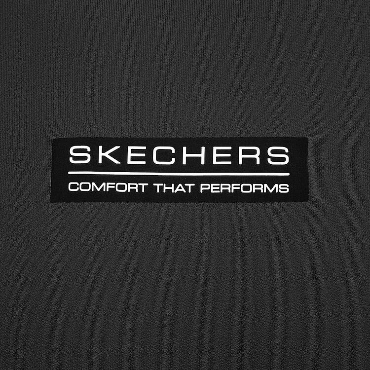 Skechers Godri Breathable Comfortable Sports Short Sleeve Raglan Quick Dry T-Shirt Men tops Carbon-Black P225M094-0018
