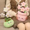 Cute Plush Vast Flower Bouquet Soft Skin-Friendly Plush Plant Doll Cute Healing Flower Shape Decorative Gift for Home Office