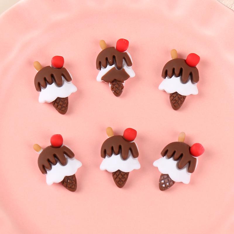 Ice Cream Resin DIY Accessories: Phone Case, Hair Clip, Headwear, Hair Tie, Brooch Material