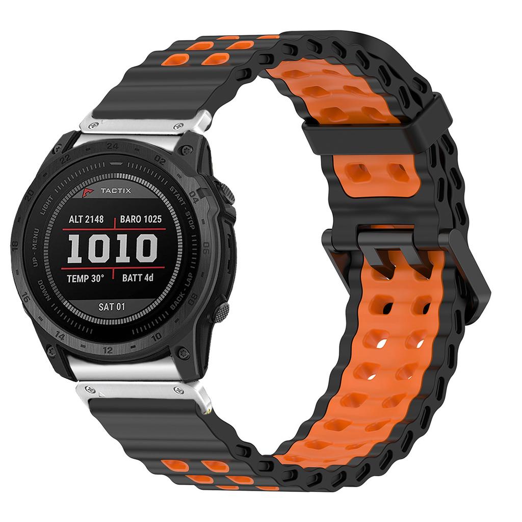 26mm Strap For Garmin Fenix 8 51mm Sport Silicone Wristband for Garmin Fenix 7XPro Instinst 3 Instinct 2X Solar Enduro 3 2 Band