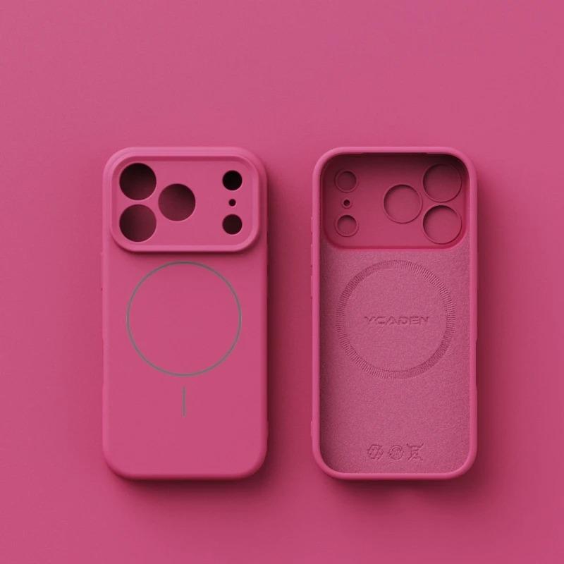 Custodia Magnetica Lussuosa per Telefono per iPhone 17 16 15 14 13 12 Pro Max 16 Plus 17Pro Air Per Magsafe Copertura Antiurto in Silicone Liquido