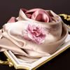 Hangsilu Suzhou Embroidery Mulberry Silk Scarf & Bookmark Pen Gift Set