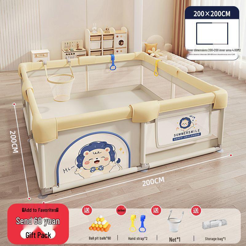 Indoor Baby Playpen & Crawling Mat: Safe Protective Fence & Walker