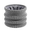 Thickened Knitted Scarf Striped Knitted Neck Warmer Flexible Neck Gaiter  Hiking