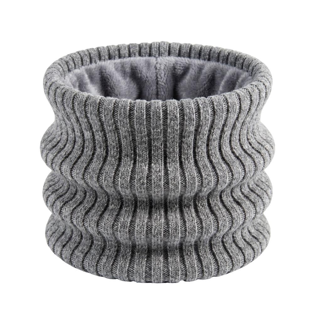 Thickened Knitted Scarf Striped Knitted Neck Warmer Flexible Neck Gaiter Hiking