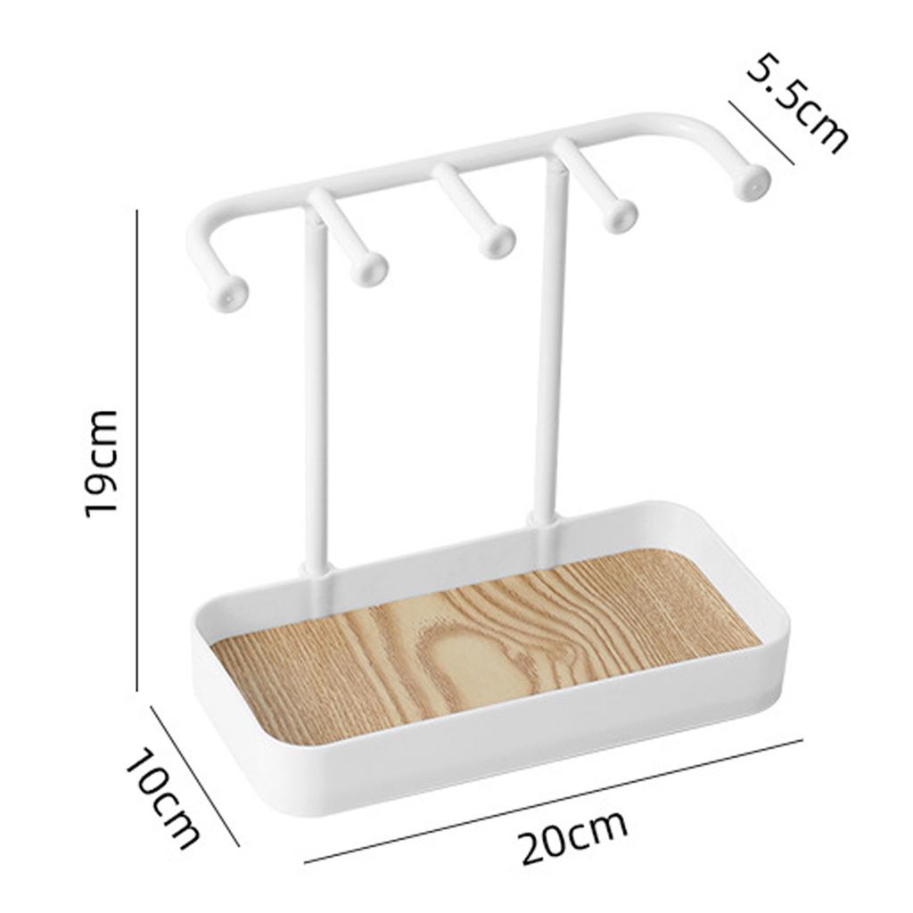 Desktop Jewelry Stand Space Saving PP Multifunctional Jewelry Rack for Rring Necklace Bracelets