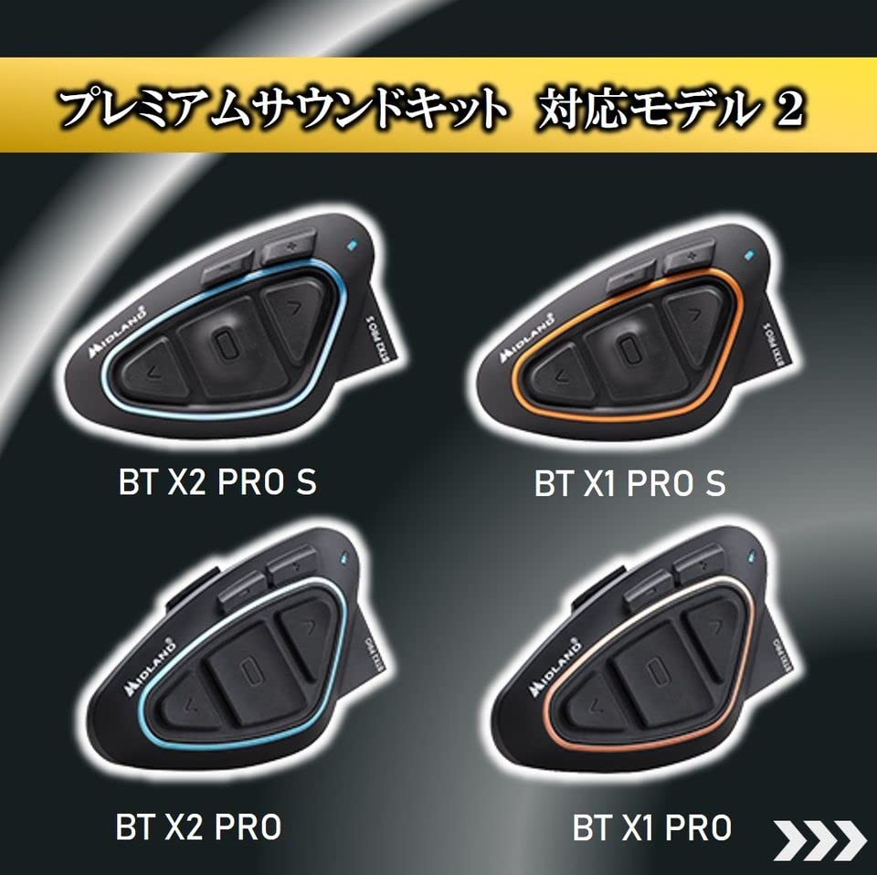 MIDLAND RCF Premium Sound Kit for PRO Black (2-Piece Set) RCF/BT Series, C1507,