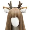 Cute Plush Antler Hair Band for Christmas Deer Ear Handmade Accessories Comic Exhibition Cosplay Props Christmas Party Decoration