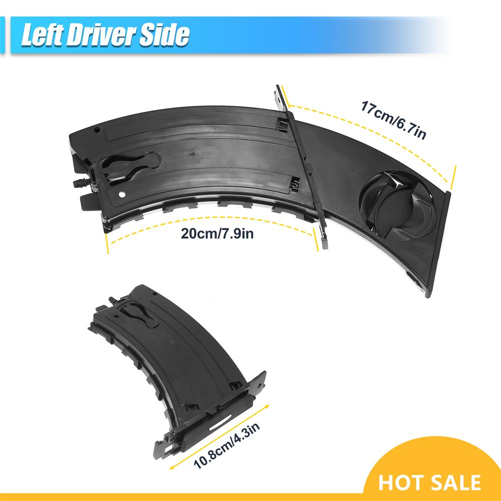 3PCS Car Cup Holder Set Trim Divers Passenger Side for BMW 3Series 51459173463